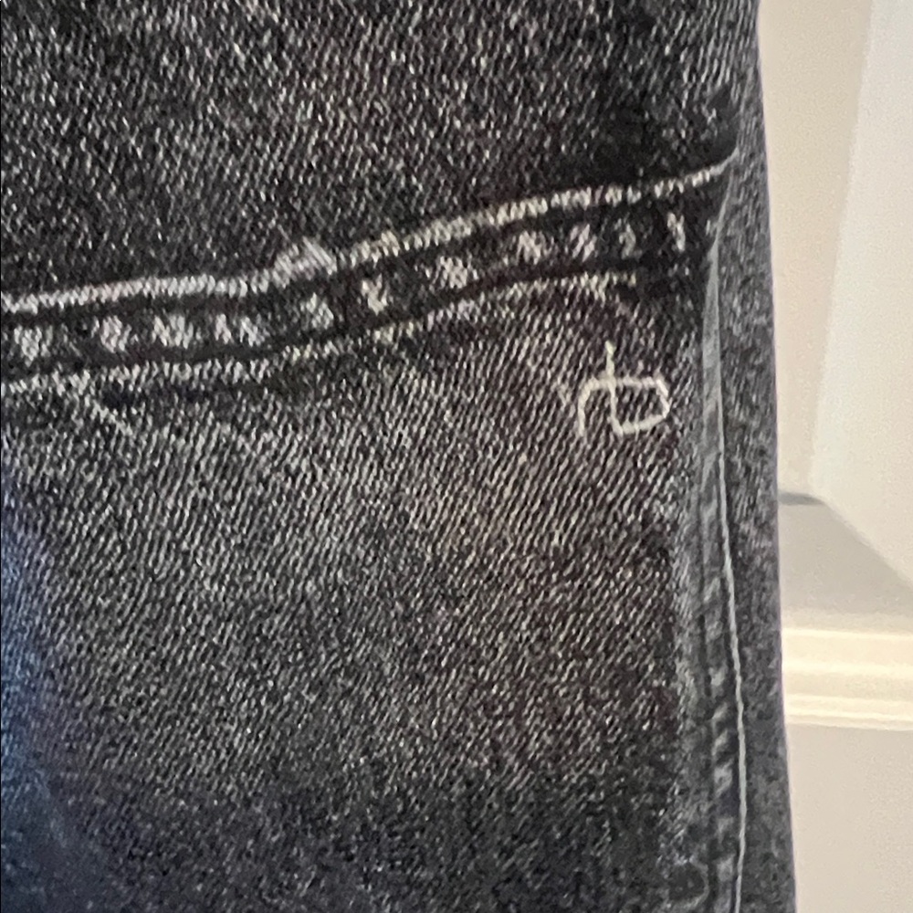 Rag & Bone Charcoal Denim Shirt Dress - Picture 7 of 9